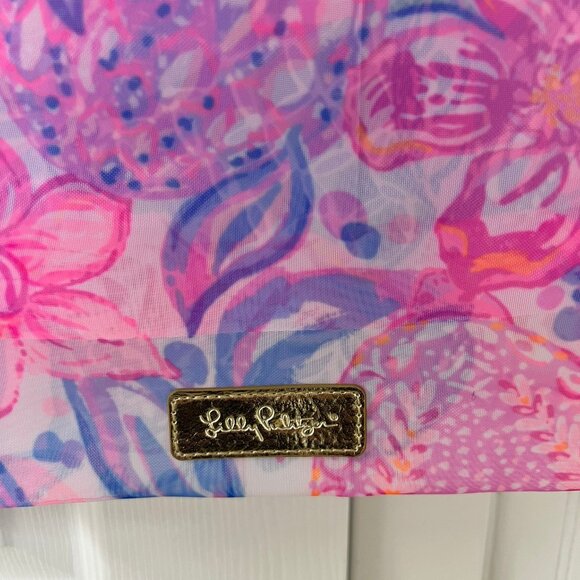 Lilly Pulitzer Mesh Tote - Snappy Turtle - New - Picture 3 of 5